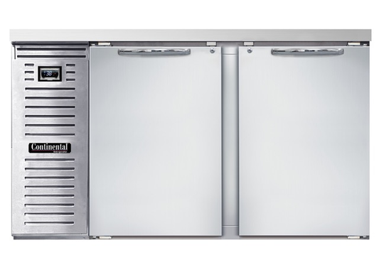 Continental Refrigerator BB59NSS 59" Solid Door Back Bar Cooler