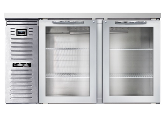 Continental Refrigerator BB59NSSGD 59" Solid Door Back Bar Cooler