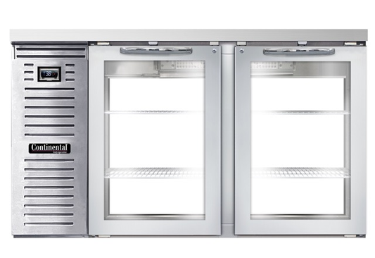 Continental Refrigerator BB59NSSGDPT 59" Solid Door Back Bar Cooler