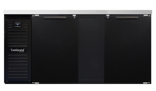 Continental Refrigerator BB69N 69" Solid Door Back Bar Cooler