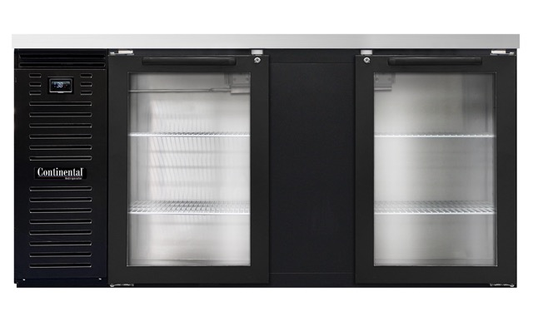 Continental Refrigerator BB69NGD 69" Solid Door Back Bar Cooler
