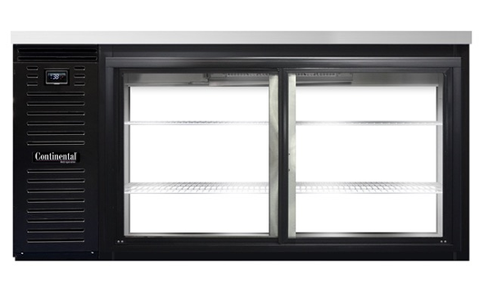 Continental Refrigerator BB69NSGDPT 69" Solid Door Back Bar Cooler