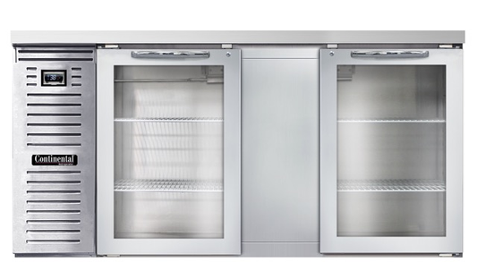 Continental Refrigerator BB69NSSGD 69" Solid Door Back Bar Cooler