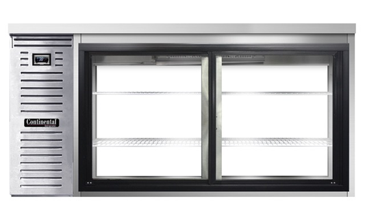 Continental Refrigerator BB69NSSSGDPT 69" Solid Door Back Bar Cooler