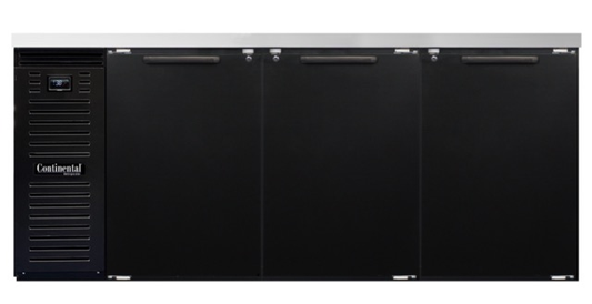 Continental Refrigerator BB79N 79" Solid Door Back Bar Cooler