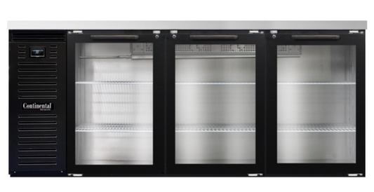 Continental Refrigerator BB79NGD 79" Solid Door Back Bar Cooler