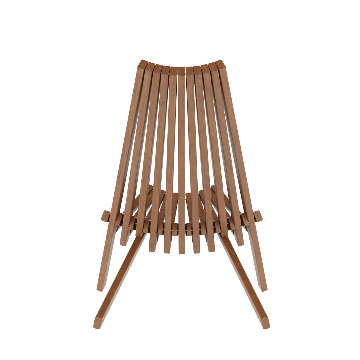Flash Furniture LTS-0441-BR-GG Commercial Indoor/Outdoor Low Profile Acacia Wood Patio Folding Chair in Brown - View 6