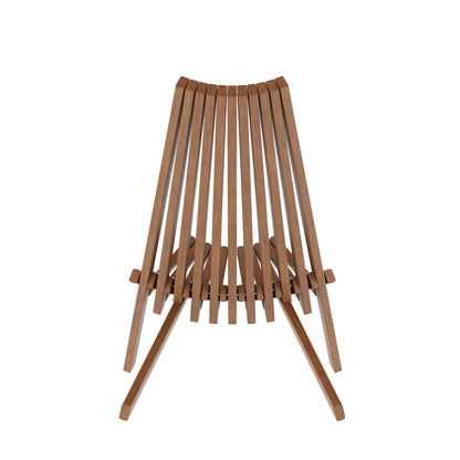 Flash Furniture LTS-0441-BR-GG Commercial Indoor/Outdoor Low Profile Acacia Wood Patio Folding Chair in Brown - View 6