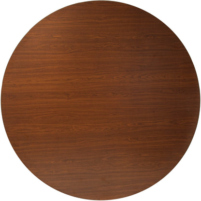 Flash Furniture MEW-60R-WB 5 ft. Round High Pressure Laminate Folding Banquet Table - View 2