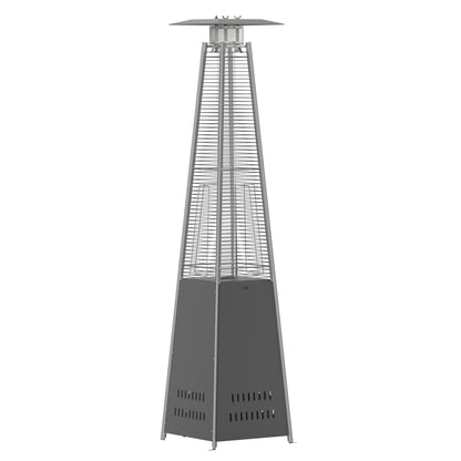 Flash Furniture NAN-FSDC-01-GY-GG Outdoor Patio Heater - Slate Gray-7.5 Feet Round Steel Patio Heater-42,000 BTU's - Main view