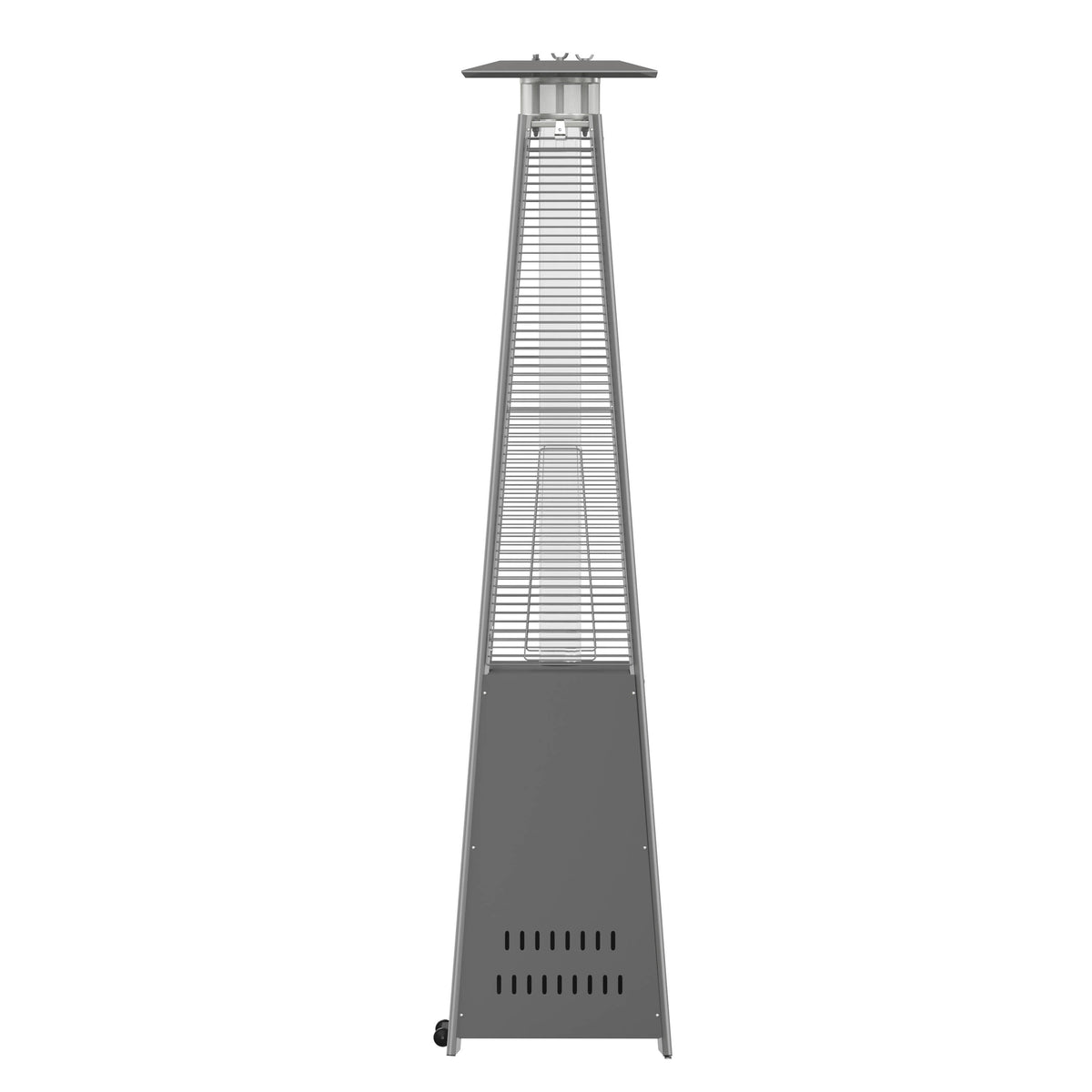 Flash Furniture NAN-FSDC-01-GY-GG Outdoor Patio Heater - Slate Gray-7.5 Feet Round Steel Patio Heater-42,000 BTU's - View 5