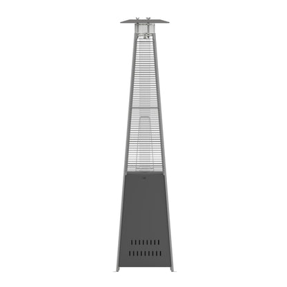 Flash Furniture NAN-FSDC-01-GY-GG Outdoor Patio Heater - Slate Gray-7.5 Feet Round Steel Patio Heater-42,000 BTU's - View 6