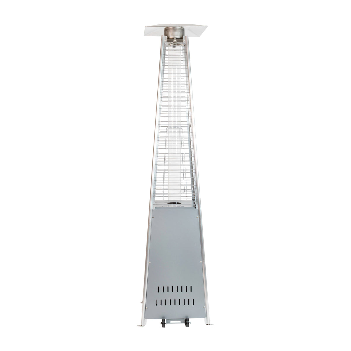 Flash Furniture NAN-FSDC-01-SL-GG Outdoor Patio Heater - Silver - 7.5 Feet Round Steel Patio Heater - 42,000 BTU's - View 4