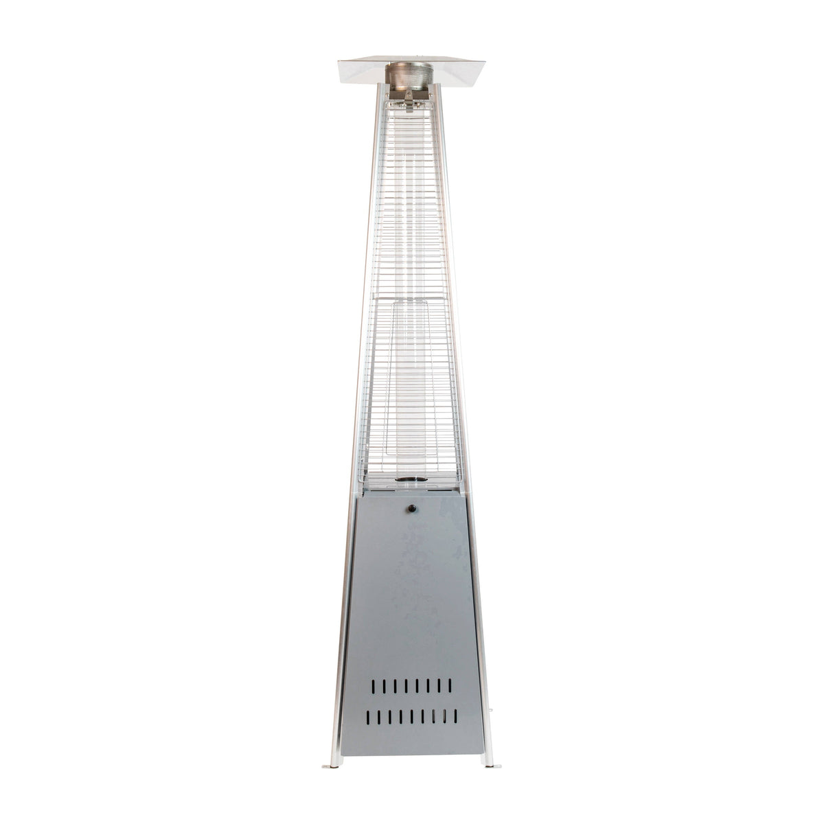 Flash Furniture NAN-FSDC-01-SL-GG Outdoor Patio Heater - Silver - 7.5 Feet Round Steel Patio Heater - 42,000 BTU's - View 6