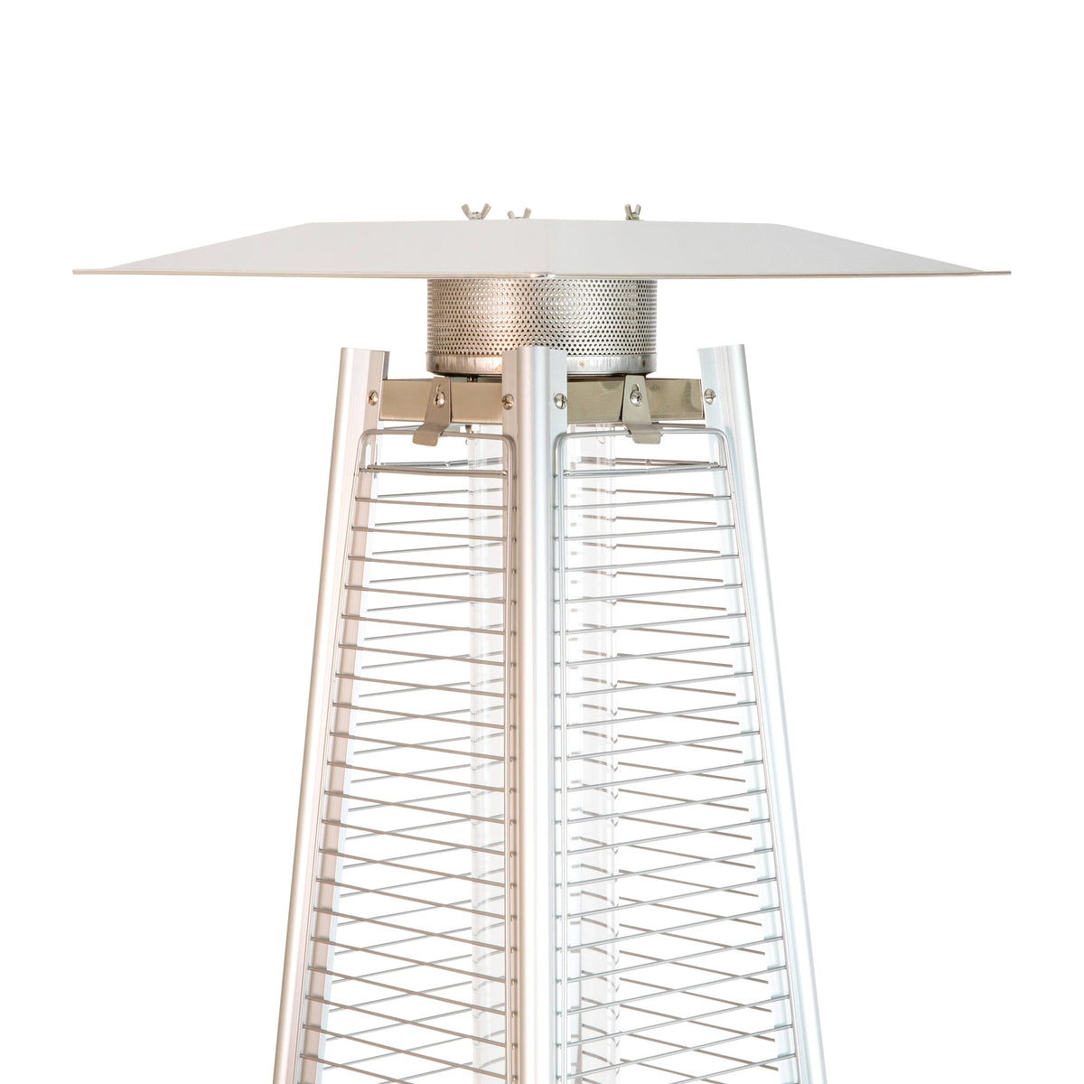 Flash Furniture NAN-FSDC-01-SL-GG Outdoor Patio Heater - Silver - 7.5 Feet Round Steel Patio Heater - 42,000 BTU's - View 8