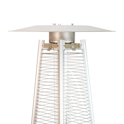 Flash Furniture NAN-FSDC-01-SL-GG Outdoor Patio Heater - Silver - 7.5 Feet Round Steel Patio Heater - 42,000 BTU's - View 8