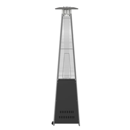 Flash Furniture NAN-FSDC-02-BK-GG Outdoor Patio Heater - Black - 7.5 Feet Round Steel Patio Heater - 42,000 BTU's - View 6