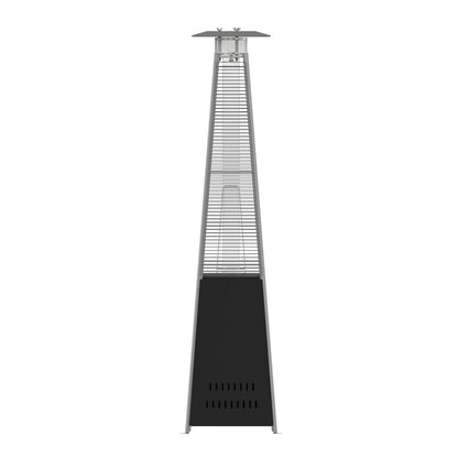 Flash Furniture NAN-FSDC-02-BK-GG Outdoor Patio Heater - Black - 7.5 Feet Round Steel Patio Heater - 42,000 BTU's - View 7