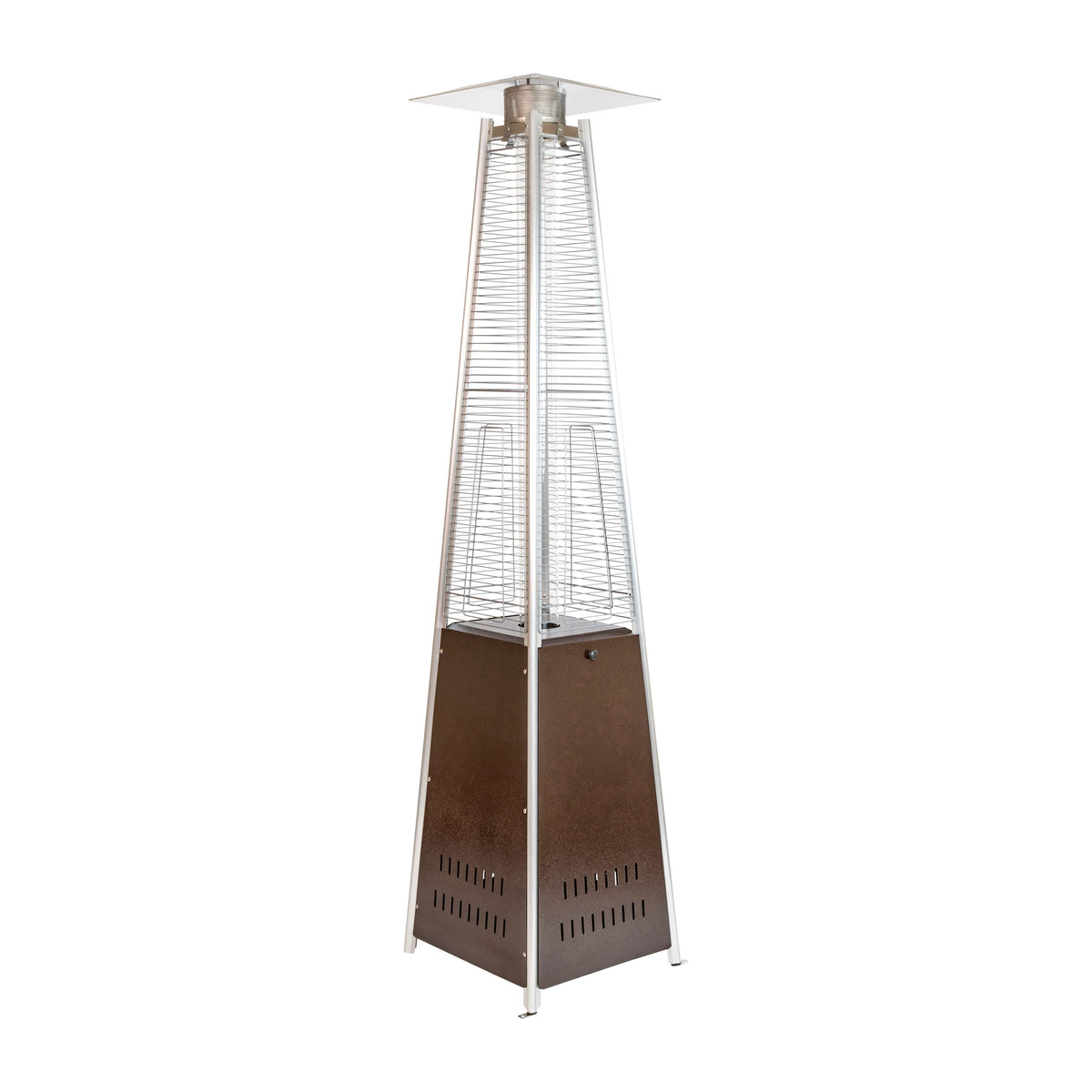 Flash Furniture NAN-FSDC-02-BR-GG Outdoor Patio Heater - Bronze - 7.5 Feet Round Steel Patio Heater - 42,000 BTU's - Main view