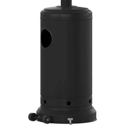 Flash Furniture NAN-HSS-AGH-BK-GG Outdoor Patio Heater - Black - 7.5 Feet Round Steel Patio Heater - 40,000 BTU's - View 5