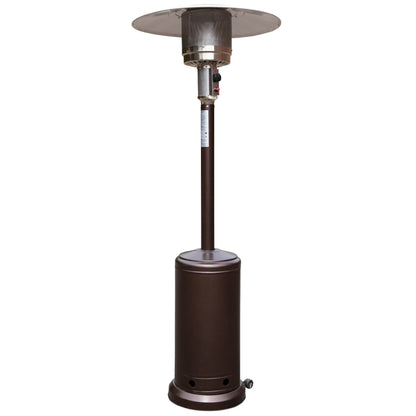 Flash Furniture NAN-HSS-AGH-BR-GG Outdoor Patio Heater - Bronze - 7.5 Feet Round Steel Patio Heater - 40,000 BTU's - Main view