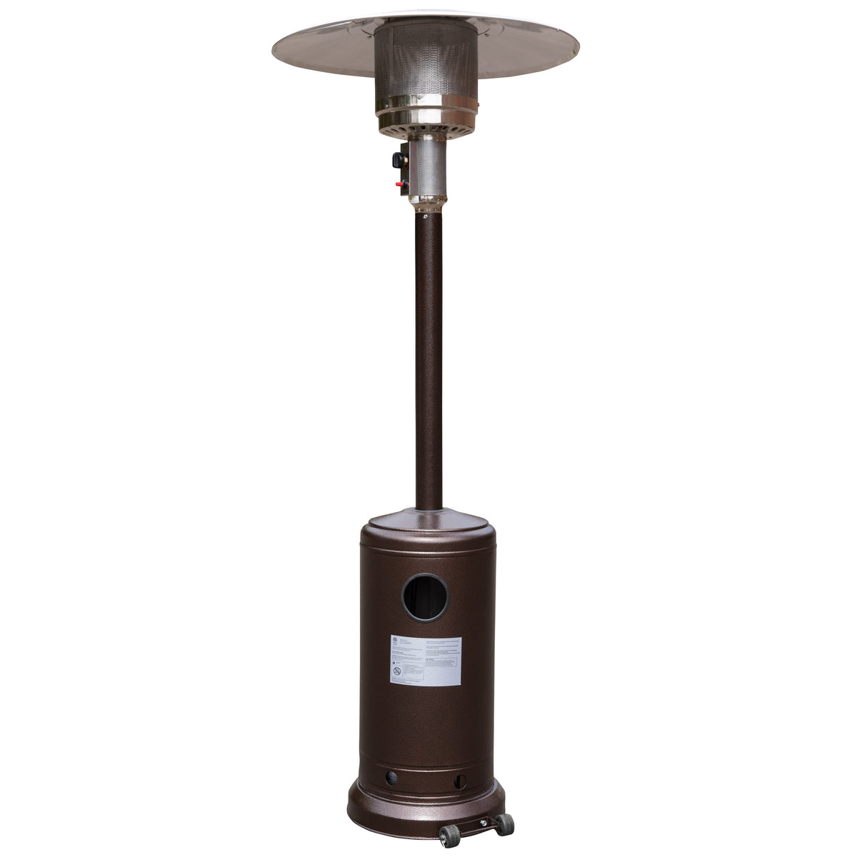Flash Furniture NAN-HSS-AGH-BR-GG Outdoor Patio Heater - Bronze - 7.5 Feet Round Steel Patio Heater - 40,000 BTU's - View 5