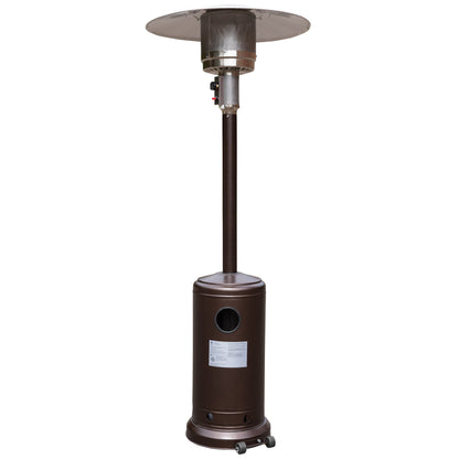 Flash Furniture NAN-HSS-AGH-BR-GG Outdoor Patio Heater - Bronze - 7.5 Feet Round Steel Patio Heater - 40,000 BTU's - View 5