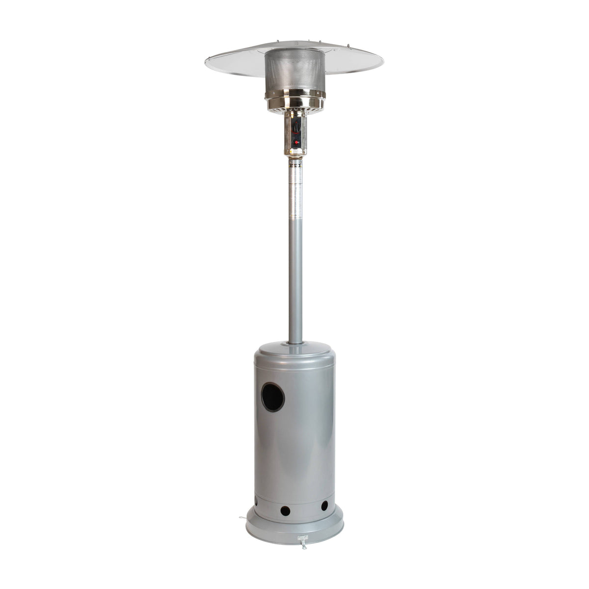 Flash Furniture NAN-HSS-AGH-SL-GG Outdoor Patio Heater - Silver - 7.5 Feet Round Steel Patio Heater - 40,000 BTU's - View 5