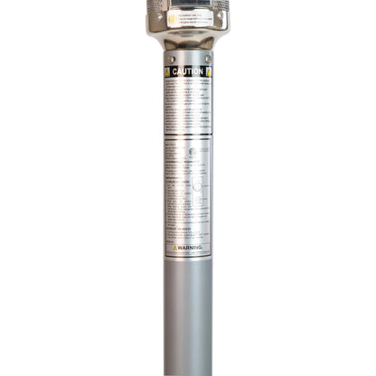 Flash Furniture NAN-HSS-AGH-SL-GG Outdoor Patio Heater - Silver - 7.5 Feet Round Steel Patio Heater - 40,000 BTU's - View 6