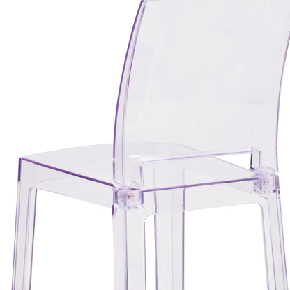 Flash Furniture OW-SQUAREBACK-24-GG Ghost Counter Stool with Square Back in Transparent Crystal - Wedding Chairs - View 6
