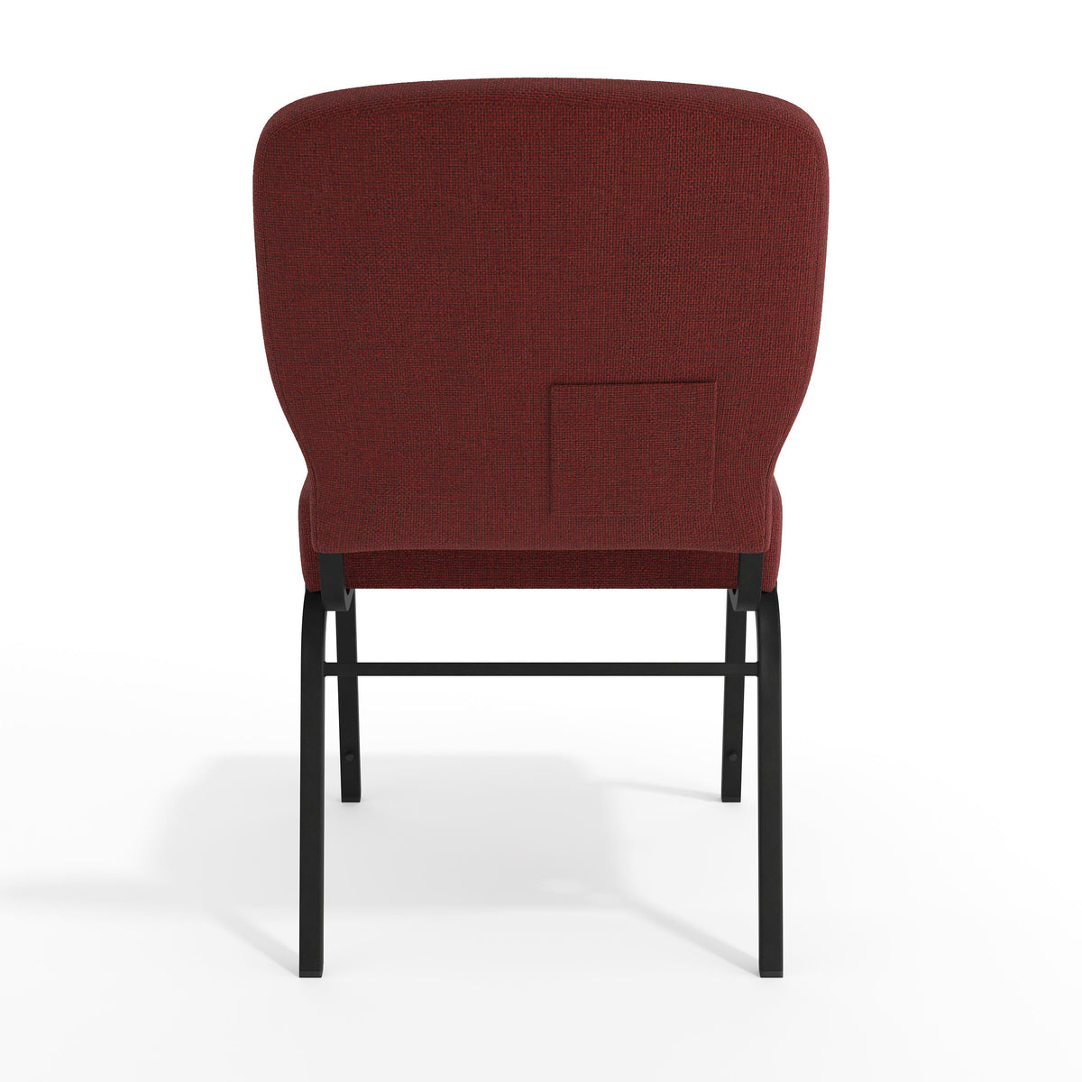 Flash Furniture PCRCB-104 Signature Elite Maroon Church Chair - 20 in. Wide (Maroon Fabric/Black Textured Frame) - View 8
