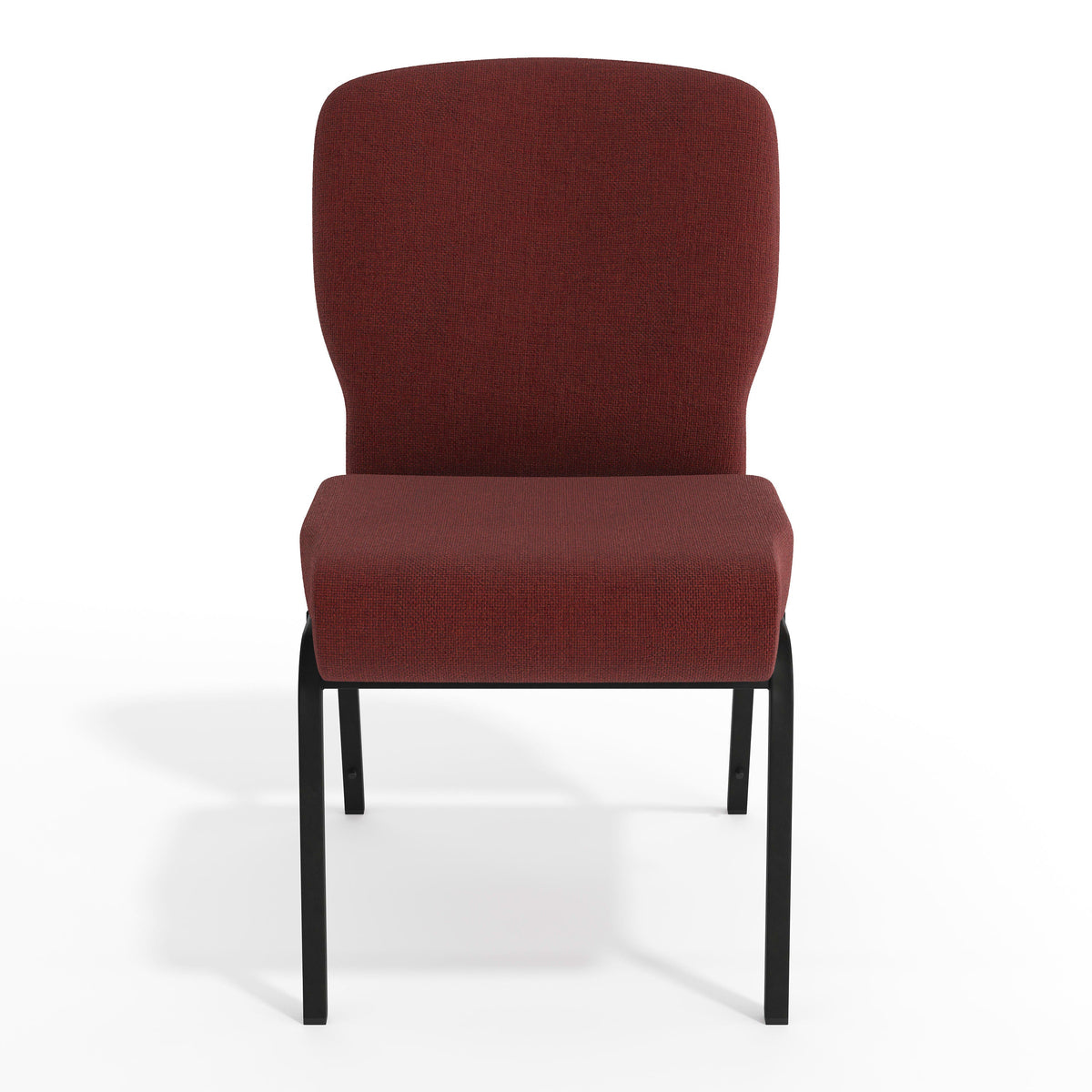 Flash Furniture PCRCB-104 Signature Elite Maroon Church Chair - 20 in. Wide (Maroon Fabric/Black Textured Frame) - View 11