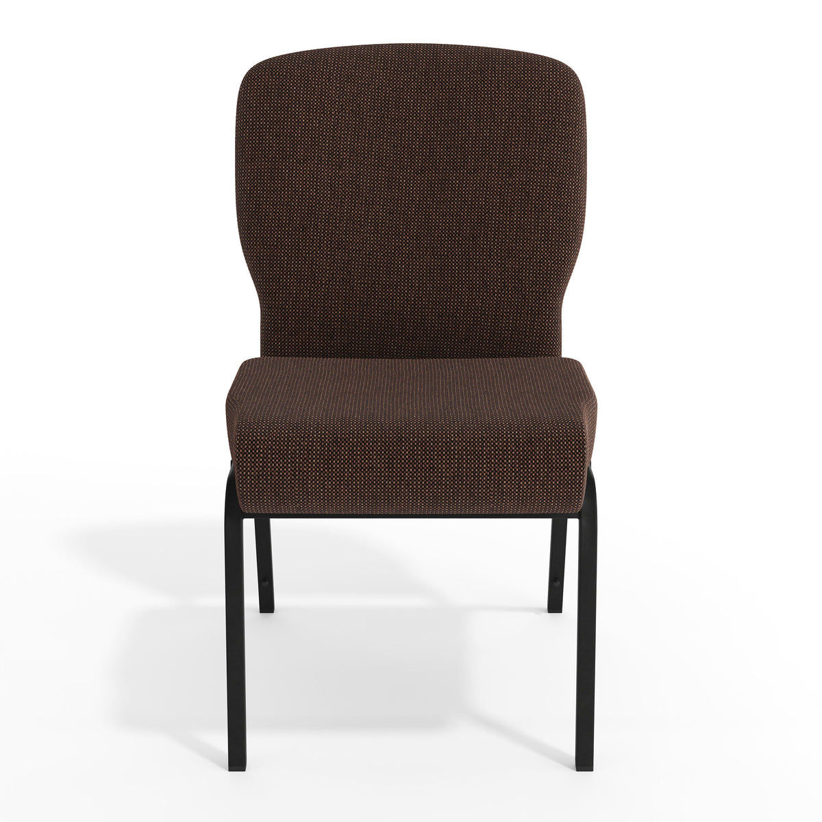 Flash Furniture PCRCB-106 Signature Elite Java Church Chair - 20 in. Wide (Java Fabric/Black Textured Frame) - View 11