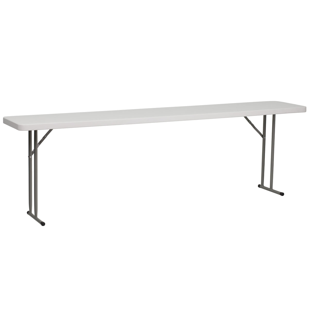 Flash Furniture RB-1896-GG 8-Foot Rectangle Granite White Plastic Folding Training / Seminar Table - Main view