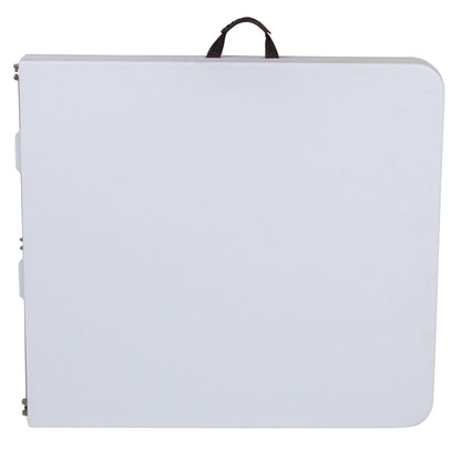 Flash Furniture RB-3050FH-ADJ-GG 5-Foot Height Adjustable Bi-Fold Granite White Plastic Folding Table with Handle - View 8