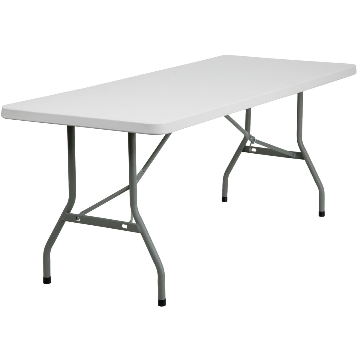 Flash Furniture RB-3072-GG 6-Foot Granite White Plastic Folding Table - Banquet / Event Folding Table - Main view