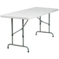 Flash Furniture RB-3072ADJ-GG 6-Foot Height Adjustable Granite White Plastic Folding Event Table - Main view