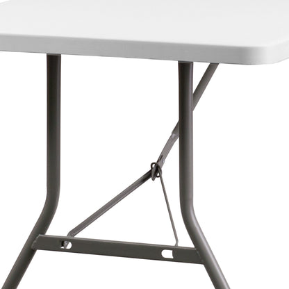 Flash Furniture RB-3096-GG 8-Foot Granite White Plastic Folding Table - Banquet / Event Folding Table - View 9