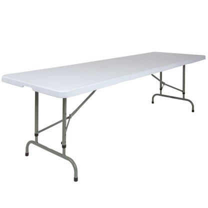 Flash Furniture RB-3096ADJ-GG 8-Foot Height Adjustable Granite White Plastic Folding Event Table - Main view