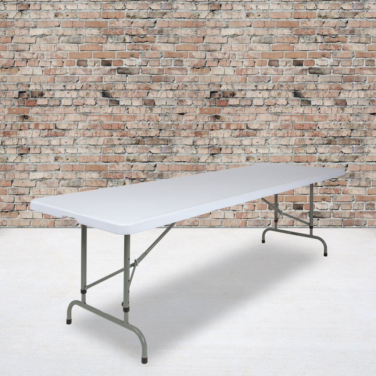 Flash Furniture RB-3096ADJ-GG 8-Foot Height Adjustable Granite White Plastic Folding Event Table - View 2