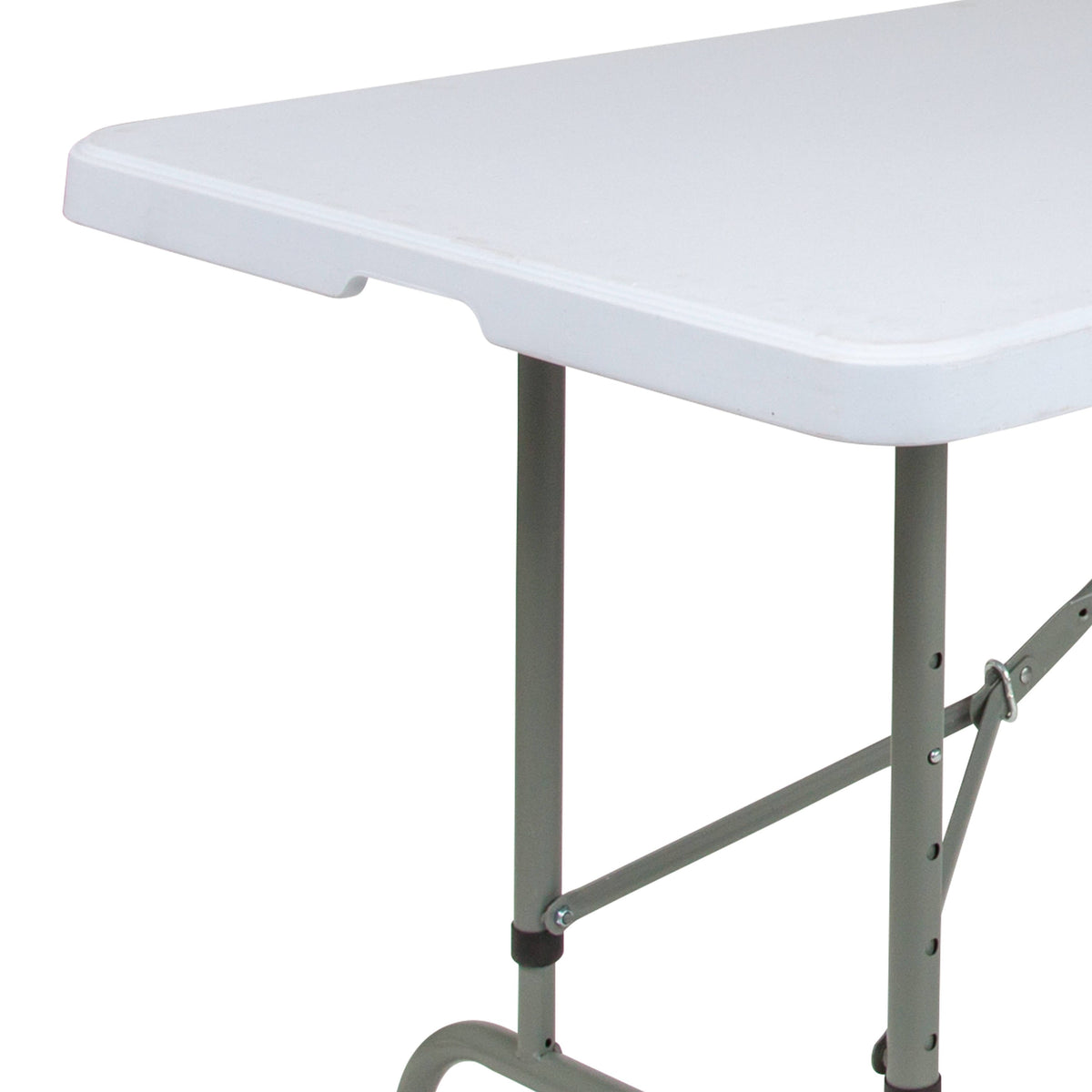 Flash Furniture RB-3096ADJ-GG 8-Foot Height Adjustable Granite White Plastic Folding Event Table - View 5