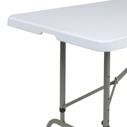 Flash Furniture RB-3096ADJ-GG 8-Foot Height Adjustable Granite White Plastic Folding Event Table - View 5