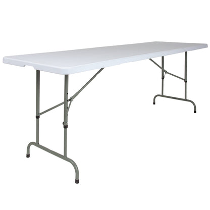 Flash Furniture RB-3096ADJ-GG 8-Foot Height Adjustable Granite White Plastic Folding Event Table - View 8