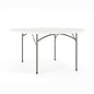 Flash Furniture RB-60R-GG 5-Foot Round Granite White Plastic Folding Table - Banquet / Event Folding Table - Main view