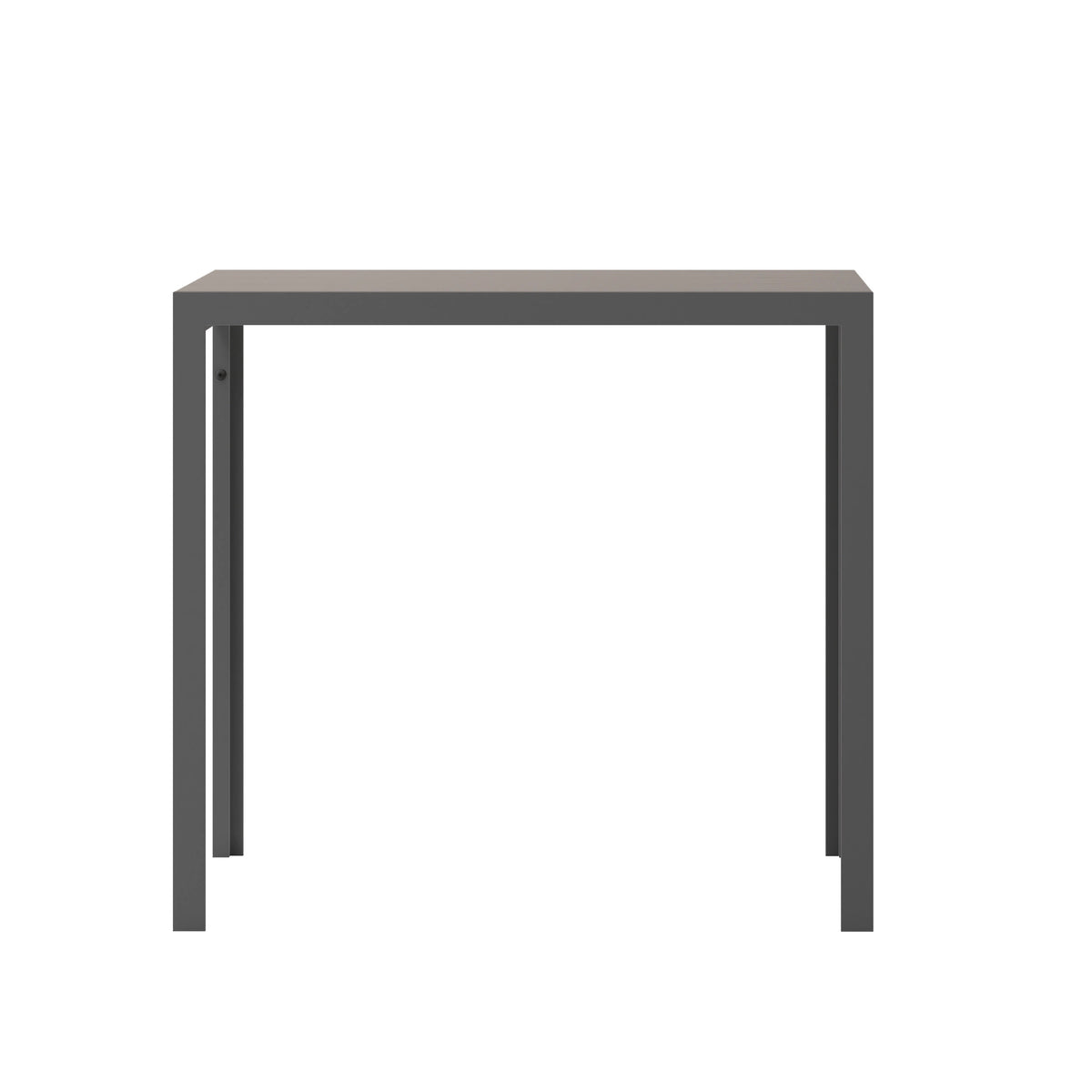 Flash Furniture SB-TB269-GRY-GG Commercial 55 x 31 Faux Teak Outdoor Patio Table - Gray/Gray (Gray Top/Gray Frame) - View 6