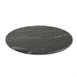 Flash Furniture ST-RD600C-1-M-3A-M-BLK-MAR-GG Commercial 24" Round HPL Wrapped All-Weather Tabletop in Black Faux Marble - Main view