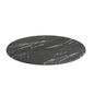 Flash Furniture ST-RD800C-1-M-3A-M-BLK-MAR-GG Commercial 31.25" Round HPL Wrapped All-Weather Tabletop in Black Faux Marble - Main view