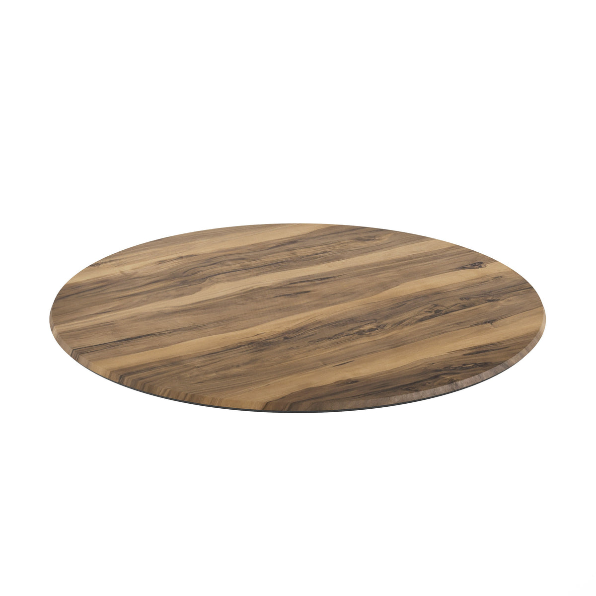 Flash Furniture ST-RD918B-1-M-3A-W-NAT-GG Commercial 36" RD HPL Wrapped Scratch and Stain Resistant Tabletop-Natural - Main view