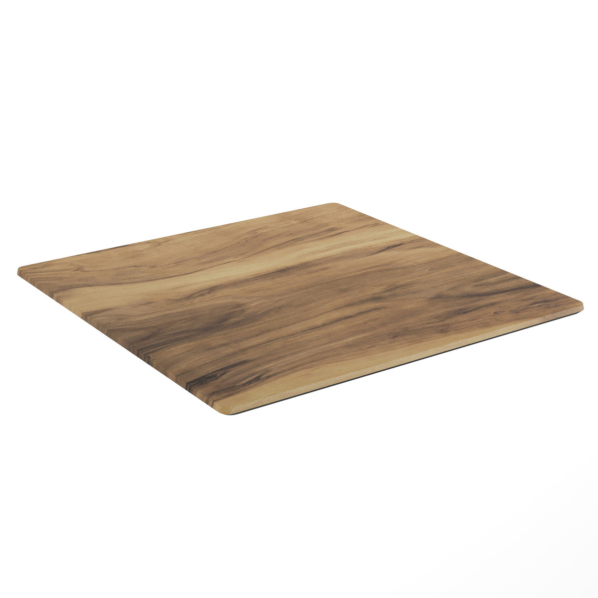Flash Furniture ST-SQ918B-1-M-3A-W-NAT-GG Commercial 36" SQ HPL Wrapped Scratch and Stain Resistant Tabletop-Natural - Main view