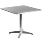 Flash Furniture TLH-053-3-GG 31.5" Square Aluminum Smooth Top Indoor-Outdoor Table with Base - Main view